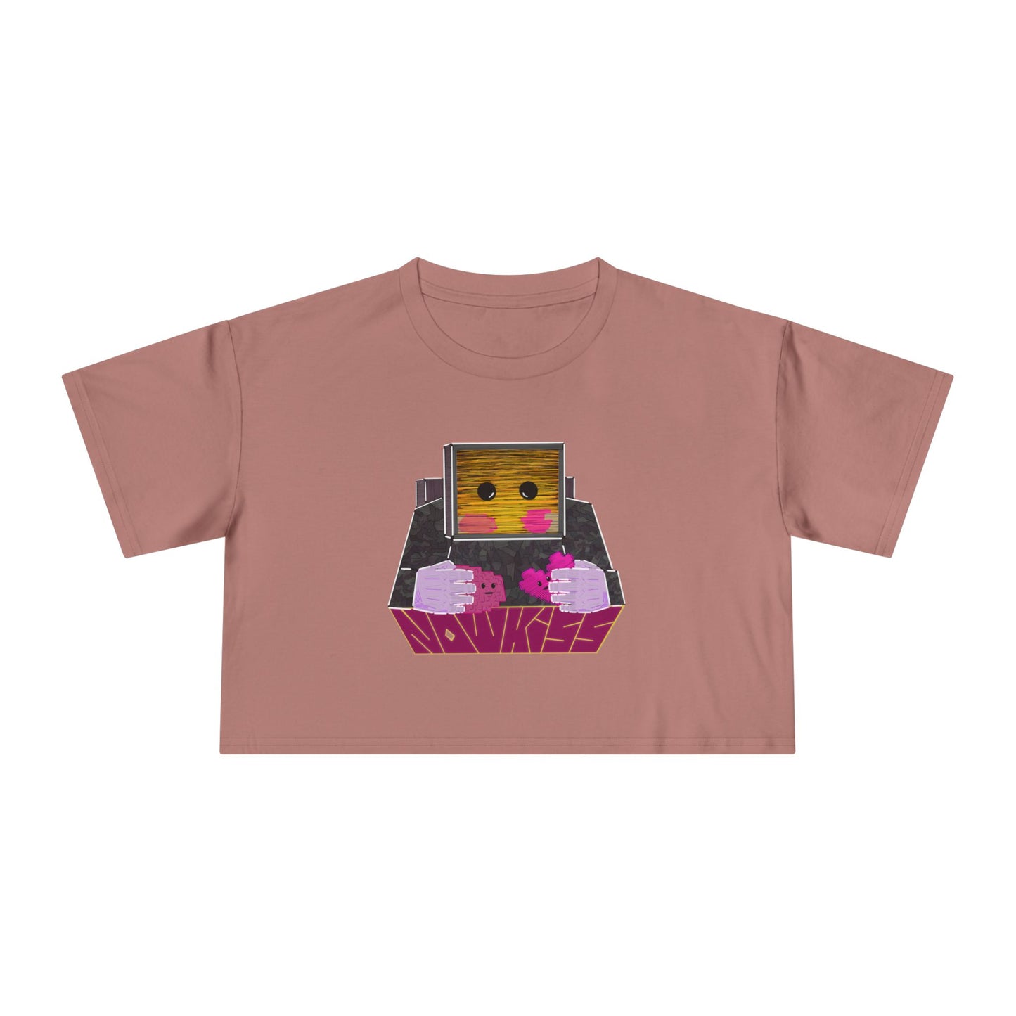 Now Kiss Crop Tee for Women