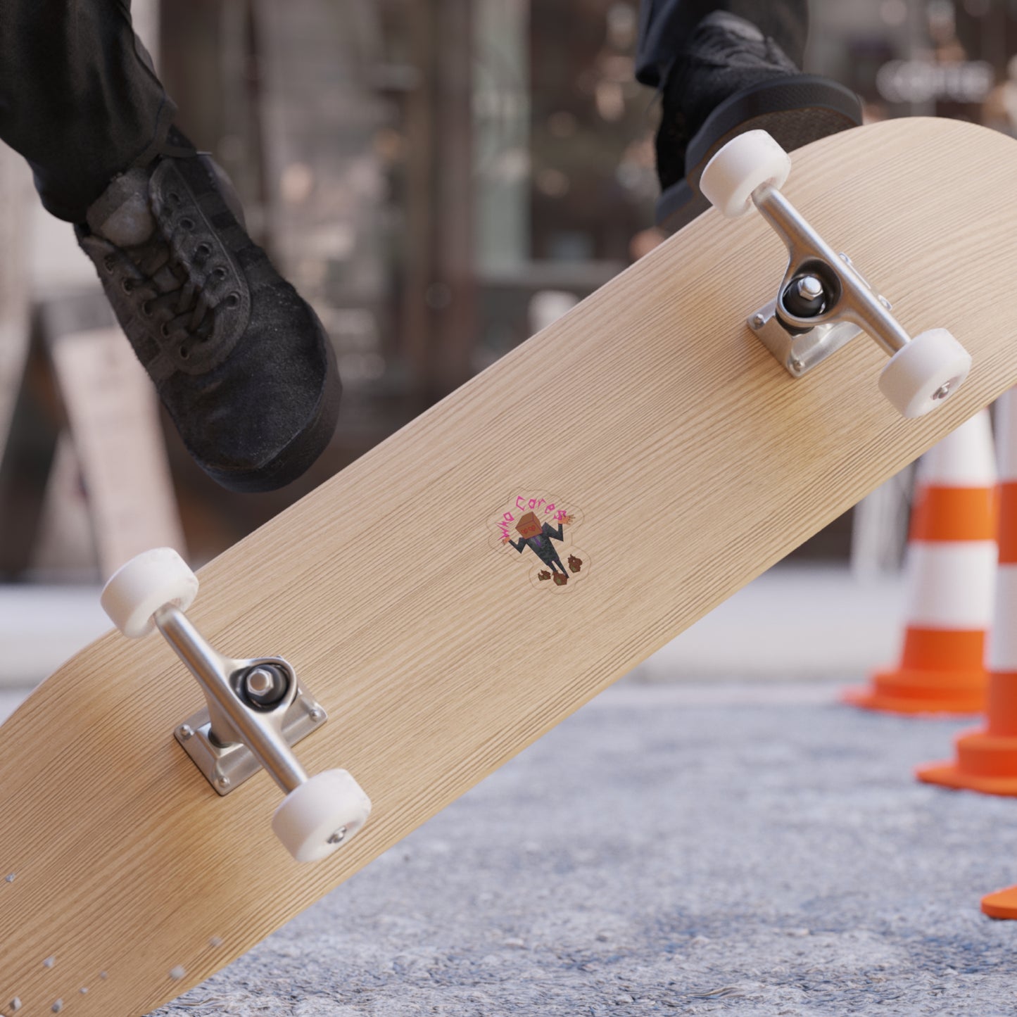 Who Cares Die-Cut Transparent Stickers