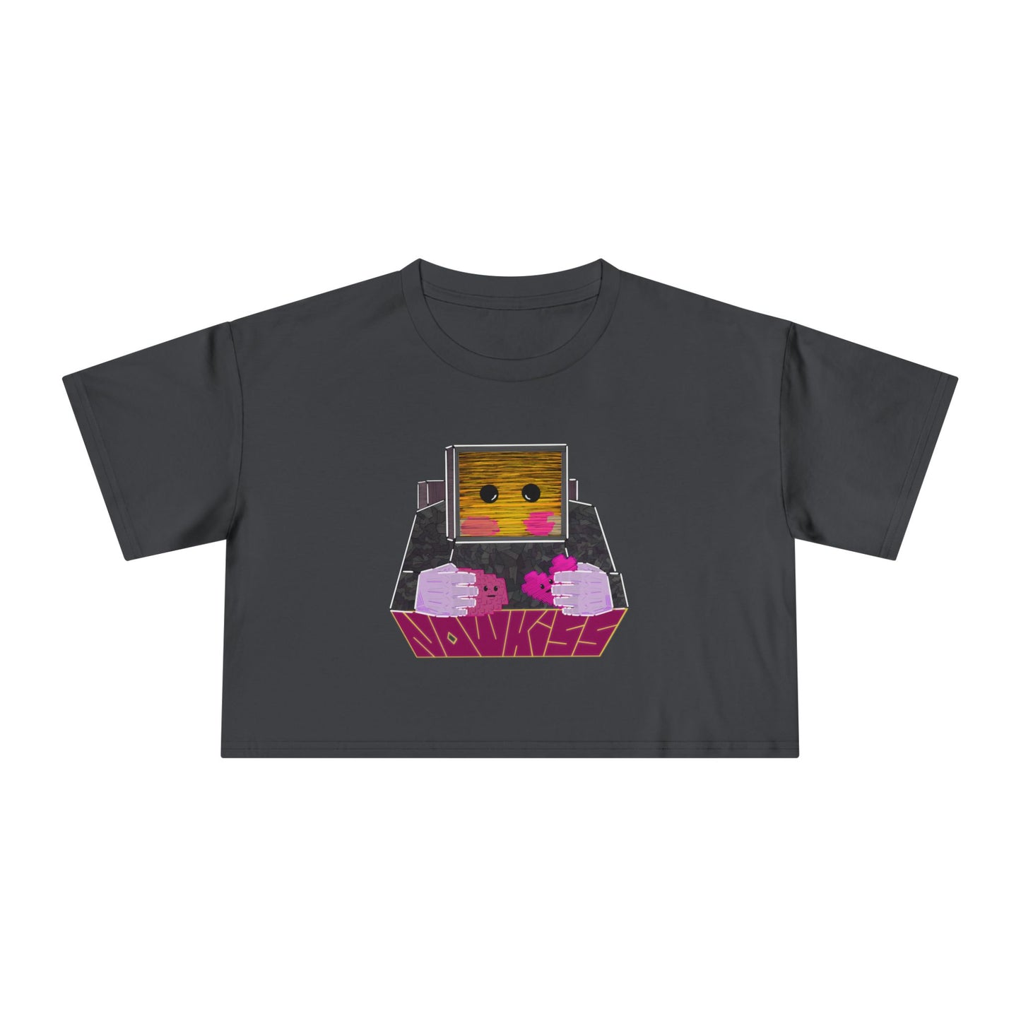 Now Kiss Crop Tee for Women