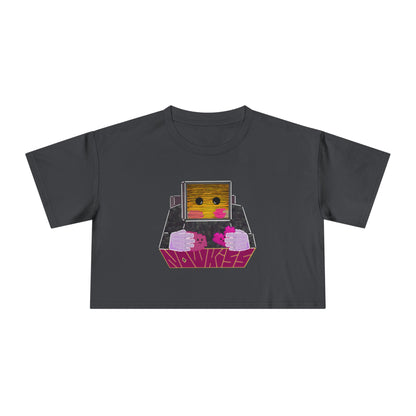 Now Kiss Crop Tee for Women