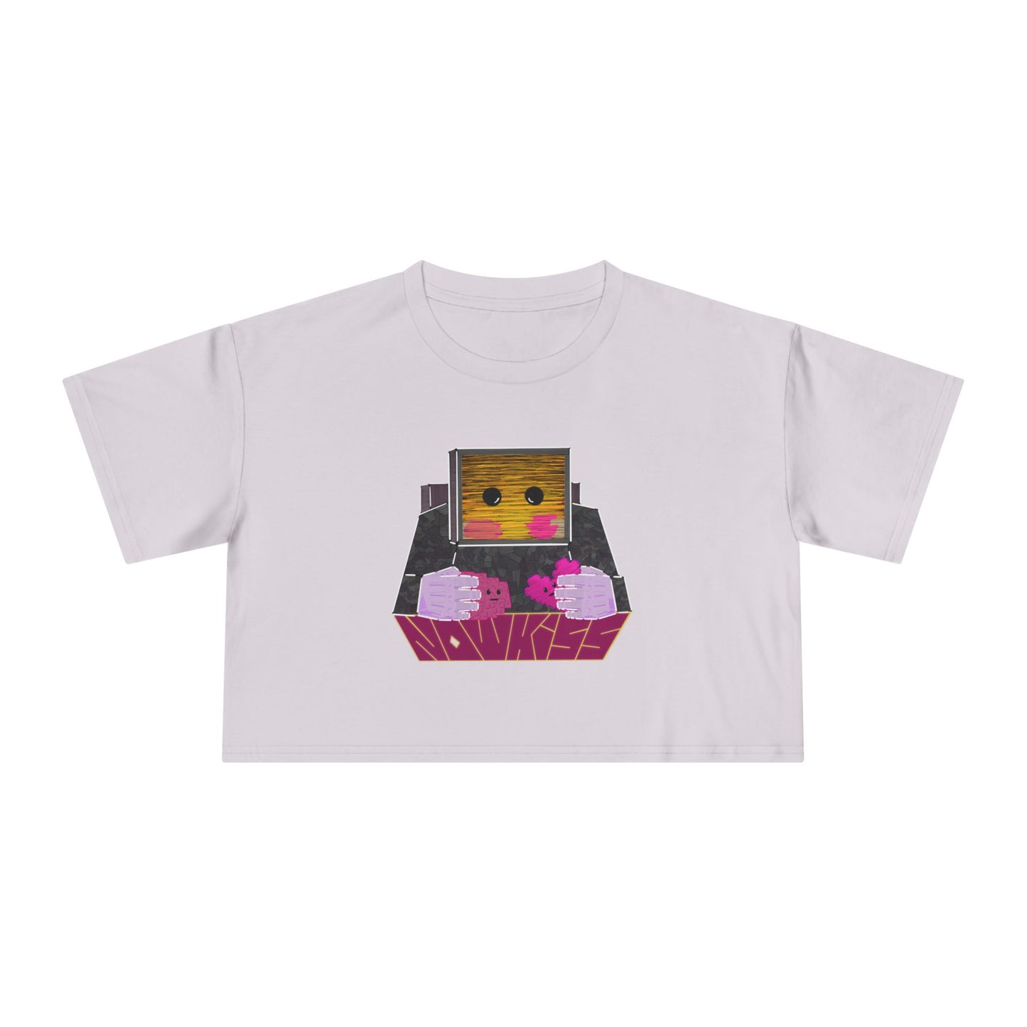 Now Kiss Crop Tee for Women