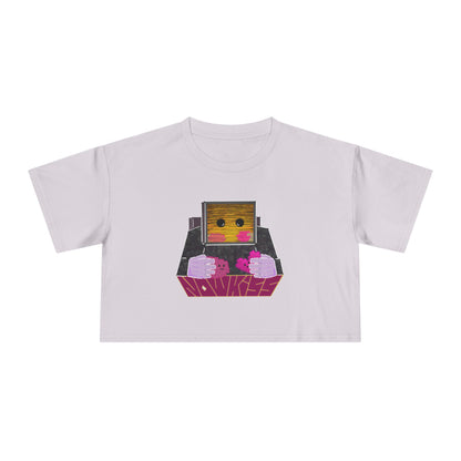 Now Kiss Crop Tee for Women